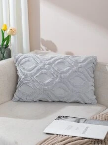 1 Stück geometrischer, getufteter Fuzzy-Kissenbezug, weicher Polyester-Kissenbezug für Heimsofa, Kisseneinsatz nicht im Lieferumfang enthalten