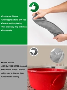 1Pc Silicone Fluted Colorful Cake Pan,Non Stick Chiffon Cake Mold,For Kitchen( update style ) - Grey - View 4