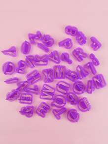 40入組字母形狀餅乾印章