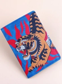 Magdalena Parfieniuk Hộp đựng hộ chiếu họa tiết lá và hổ của họa sĩ nghỉ lễ - Nhiều màu - Xem 5