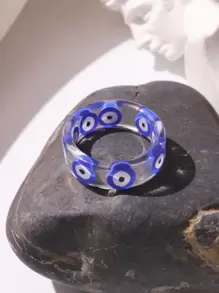 邪惡之眼細節圓環 - 彩色 - 查看 2