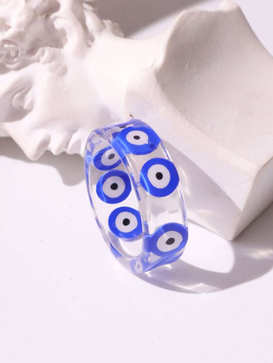 邪惡之眼細節圓環 - 彩色 - 查看 1