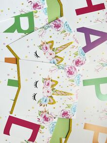 1pc Birthday Party Decorative Pull Flag - Multicolor - View 4