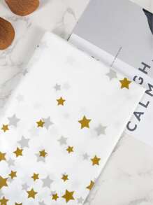 1pc Disposable Gold Star Plastic Tablecloth - Multicolor - View 4