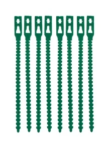 50入組可調節植物領帶、園林植物紮帶、種植用品、園藝工具 - 綠色 - 查看 5