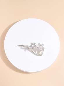 Horquilla con diamante de imitación con diseño de flor - Multicolor - Ver 3