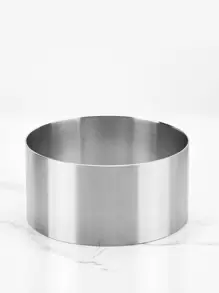 1pc Stainless Steel Round Cake Mold, Simple Round Shaped Cake Ring Mold For Baking, Kitchen Back To School