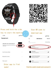 1pc Water Resistant Heart Rate Monitoring Smart Watch - Black - View 5