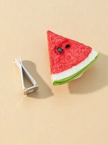 1pc Cute Miniature Fruit Watermelon Shape Car Air Vent Decoration - Multicolor - View 2
