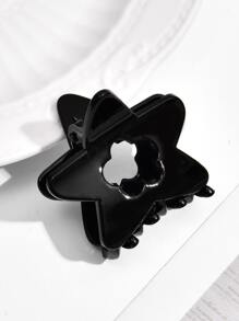 Kẹp tóc hình ngôi sao, kẹp tóc Y2k, kẹp tóc, kẹp hàm, kẹp tóc, kẹp tóc, kẹp tóc, phụ kiện tóc mùa thu đông cho phụ nữ, nơ cho trang phục đi nghỉ cho phụ nữ - màu đen - Xem 3