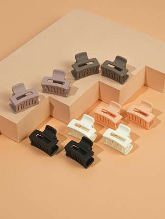 10入組素色髮爪