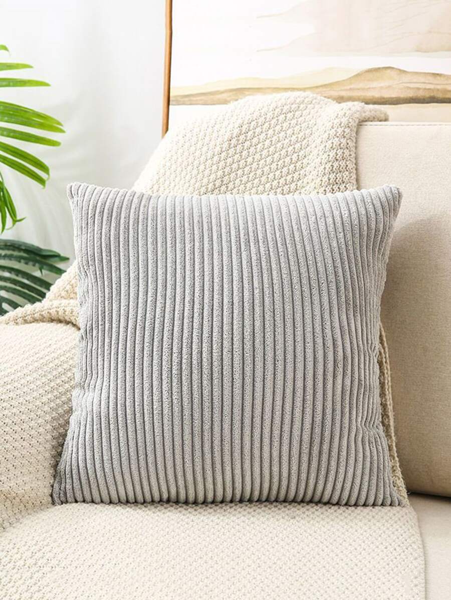 Plain Cushion Cover Without Filler - Light Grey - View 1