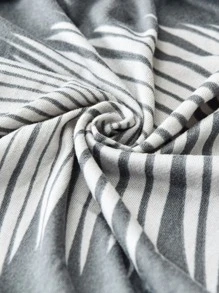 1 pieza/4 piezas/6 piezas Funda decorativa estampada para silla antiensuciamiento para mascotas, diseño de hojas, colorida y elástica, adecuada para todas las estaciones