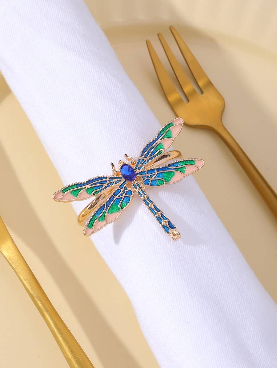 Rhinestone & Dragonfly Decor Napkin Ring