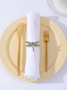 Rhinestone & Dragonfly Decor Napkin Ring