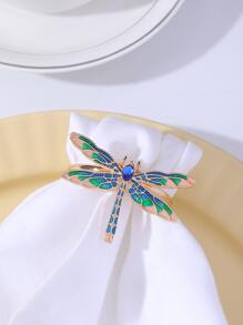 Rhinestone & Dragonfly Decor Napkin Ring