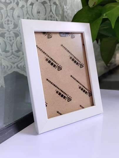1pc Minimalist Photo Frame, White PS Simple Poster Frame For Home Decor Gifts Birthday Graduation