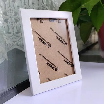 1 marco de fotos minimalista, marco de póster Simple PS blanco para decoración del hogar