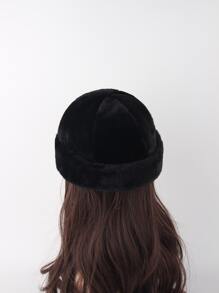 Letter Embroidered Docker Hat - Black - View 2