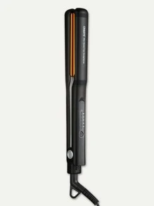 CRASTS 1pc 2 In 1 Curling Iron & Hair Straightener - Black - View 8