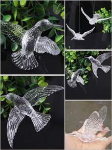 3 món đồ trang trí treo tường hình chim, chim bay bằng acrylic, mặt dây chuyền trang trí chim bay bằng acrylic trong suốt, đồ trang trí treo trần hình chim pha lê cho tiệc cưới, trang trí nhà cửa, trang trí phòng, trang trí tường, trang trí đám cưới, trang trí sinh nhật, trang trí tiệc, phông nền trang trí, cửa sổ, vườn, phòng ngủ, ngoài trời, quà tặng sinh nhật. - Trong sáng - Xem 9