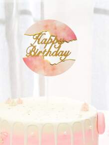 1入組生日蛋糕裝飾 - 彩色 - 查看 2