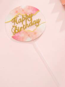 1入組生日蛋糕裝飾 - 彩色 - 查看 3