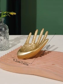 1入組手形狀首飾託盤 - 金色 - 查看 2