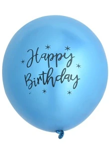 kumozawa 12pcs Heart Shaped Metal Balloons Gift Set (No Straw Included) - Blue - View 2