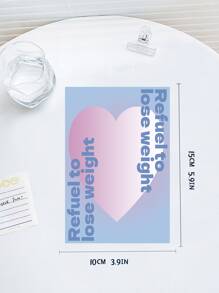 15pcs/set Letter Graphic Greeting Card, Colorful Cartoon Poster For Children - Multicolor - View 4