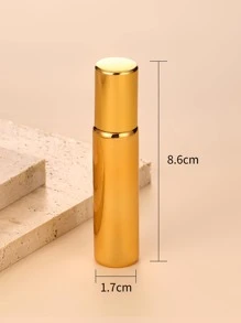 1pc Empty 10ML Essential Oil Roller Ball Bottle,Empty Refillable Roll on Glass Bottles, Leak proof Glass Bottle, Stainless Steel Balls for Essential Oil , Liquid Travel Bottles - Gold - View 3