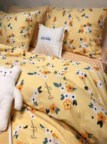 Bộ bìa duvet in hoa không có chất làm đầy - Nhiều màu - Xem 4