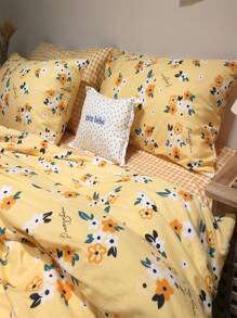 Bộ bìa duvet in hoa không có chất làm đầy - Nhiều màu - Xem 5