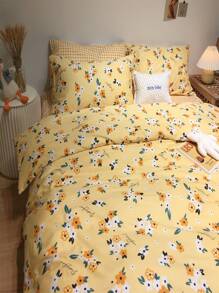 Bộ bìa duvet in hoa không có chất làm đầy - Nhiều màu - Xem 6