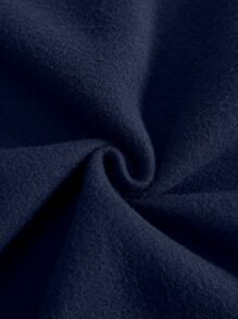 SHEIN Unity Letter Graphic Drop Shoulder Sweatshirt - Navy Blue - View 7