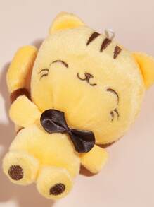 1pc Random Color Cartoon Cat Design Pet Plush Toy - Multicolor - View 3