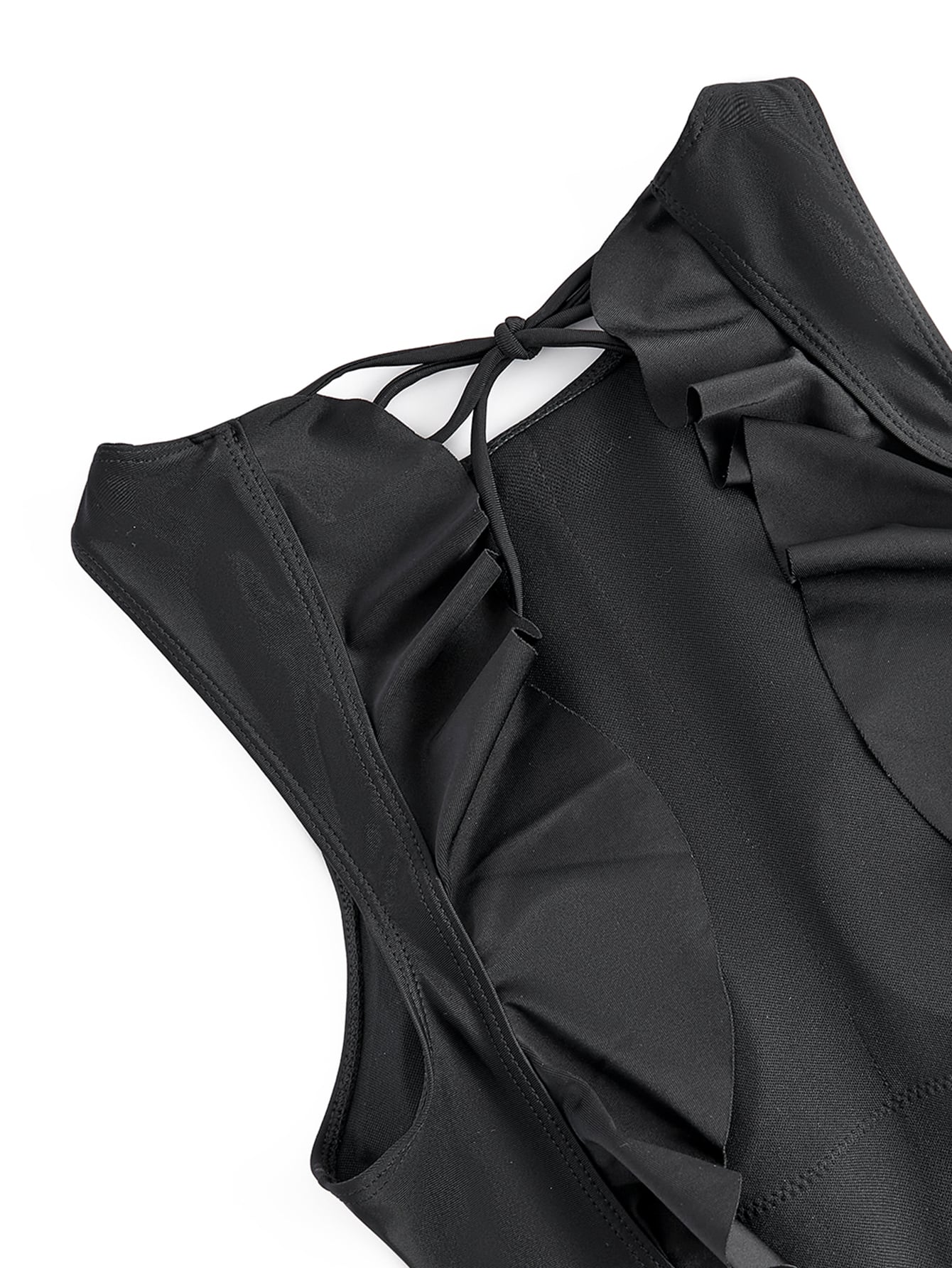 Bikinx Ruffle Trim Backless One Piece Swimsuit SHEIN USA