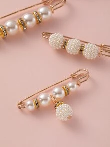 4 cái giả ngọc trai trang trí nội thất ngẫu nhiên thắt lưng điều chỉnh khóa - Nhiều màu - Xem 6