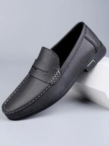 Giày cưới nam màu trơn - màu đen - Xem 1