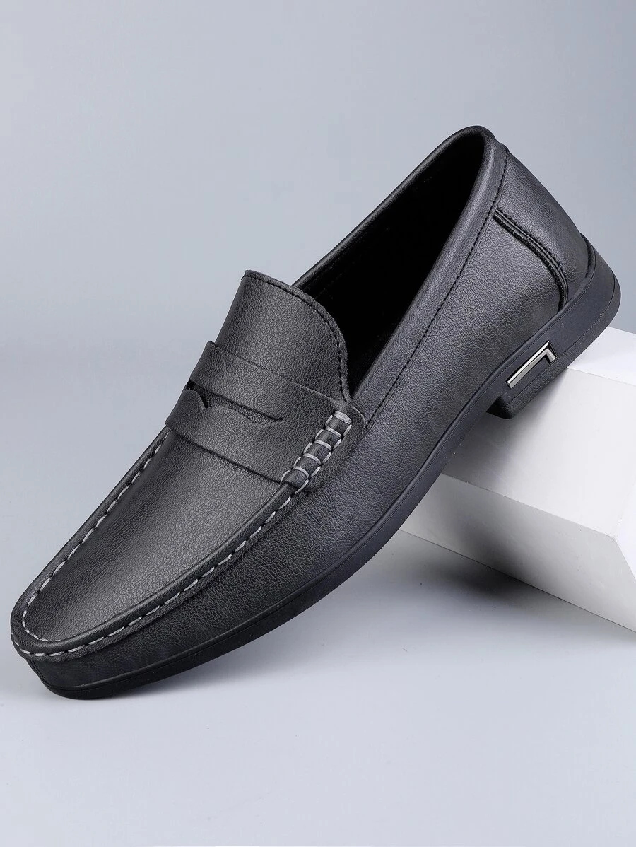 Giày cưới nam màu trơn - màu đen - Xem 1