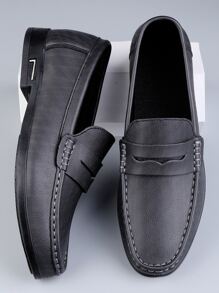 Giày cưới nam màu trơn - màu đen - Xem 3