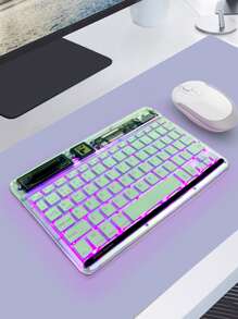 Green WiFi Portable Rechargeable Wireless Keyboard - Green - View 4