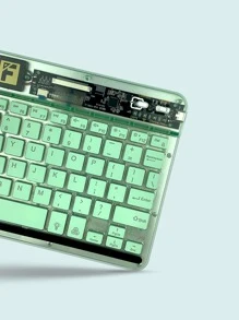 Green WiFi Portable Rechargeable Wireless Keyboard - Green - View 3