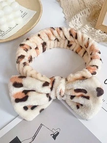 1入組豹紋印花沐浴髮帶 - 彩色 - 查看 4