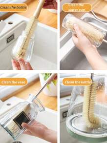 1 件木制长柄奶瓶清洁刷，厨房清洁工具，厨房，浴室，家居，家居供应商 - 彩色 - 查看 6