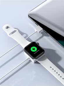 1入組無線充電器適用於Apple Watch - 白色 - 查看 1