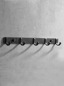 1入組免打孔牆面掛鉤 - 黑色 - 查看 4