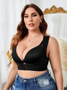 Top faja hebilla delantero - Negro - Ver 3