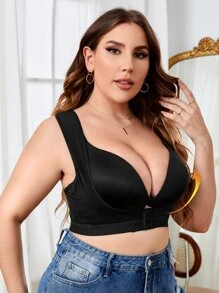 Top faja hebilla delantero - Negro - Ver 4