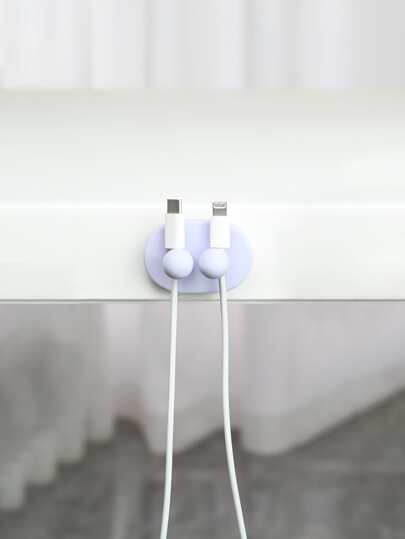 1入組素色插頭掛鉤